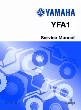 Yamaha YFA1 Service Manual - Comprehensive Guide for Mechanics and Enthusiasts