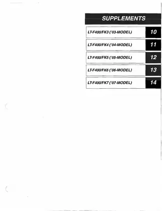 SUZUKI LT-F400/400F Service Manual: Comprehensive Maintenance and Repair Guide Preview image 3