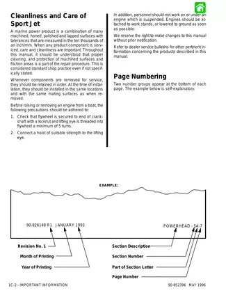 Mercury Marine 175XR2 Sport Jet outboard motor service manual Preview image 3