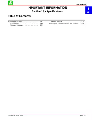 Mercury Marine 250 OptiMax Jet Drive Service Manual (2002) Preview image 5