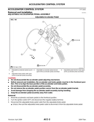 2004-2010 Nissan Titan Accelerator Control System manual Preview image 2