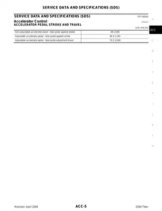 2004-2010 Nissan Titan Accelerator Control System manual Preview image 5