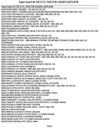 Comprehensive Service Manual for the 535 3 Cylinder Tractor Loader (1975-1978) Preview image 3