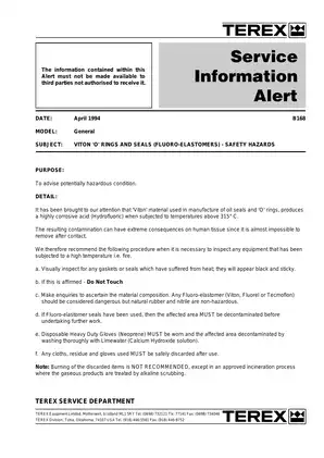 Terex TA35, TA40 Articulated Dumptruck maintenance manual Preview image 3