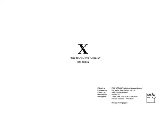Xerox Able 3401, 3250, 1406, 1250 service manual Preview image 2