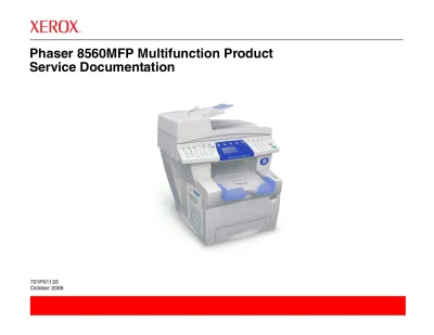 Preview: 2006 Xerox Phaser 8560MFP Service Manual (P/N 705P01133)