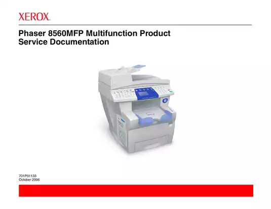 Xerox Phaser 8560 ink printer manual Preview image 1