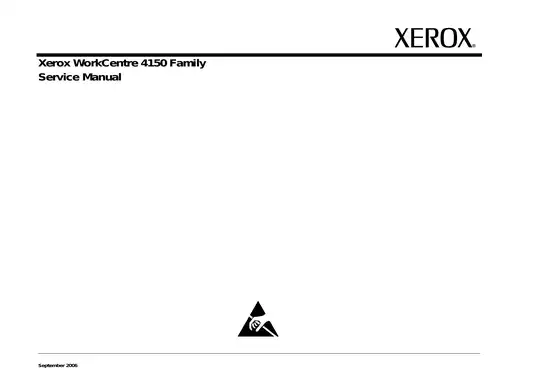 Xerox WorkCentre 4150 Family Service Manual - Comprehensive Guide for Maintenance and Repair Preview image 5