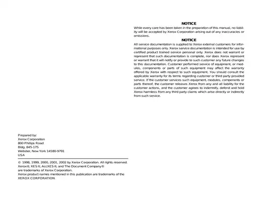 Xerox 8825/8830 Printer Service Manual | Comprehensive Repair & Adjustment Guide Preview image 4