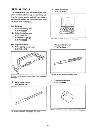 1983-1986 Yamaha Tri-Moto 200, Tri-Moto 225 trike service manual Preview image 5