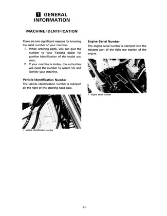 Yamaha Tri-Moto Owner's Manual & Service Guide (All Models) Preview image 3