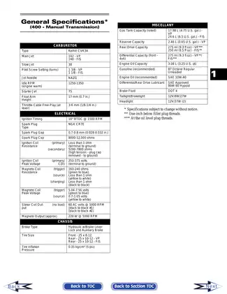 Comprehensive Arctic Cat ATV Service Manual - Models 400, 500, 650 H1 & V-Twin Preview image 4