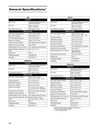 Arctic Cat ATV 400/500/700 EFI Service Manual Preview image 3