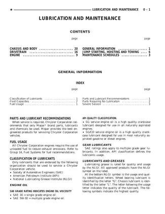 1994 Dodge Caravan shop manual