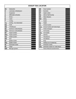 2002 Dodge Caravan service manual