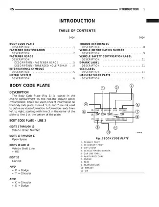 2002 Dodge Caravan service manual Preview image 2