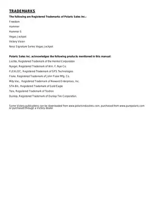 2008 Victory Vision Street / Tour Service Manual - Comprehensive Maintenance & Repair Guide Preview image 2