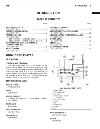 2002 Dodge Intrepid repair manual Preview image 2