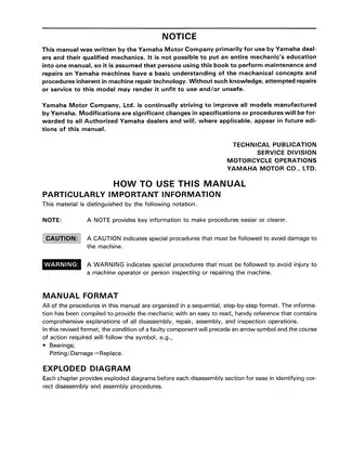 1987-1988 Yamaha Big Wheel 350, BW350T service manual Preview image 3