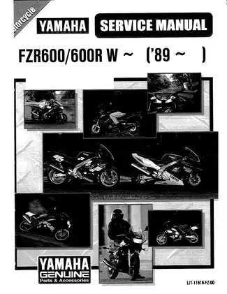 1989-1999 Yamaha FZR600 service manual Preview image 1