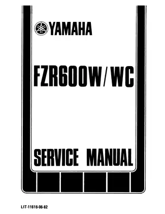 1989-1999 Yamaha FZR600 service manual Preview image 2
