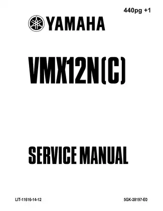 2001-2007 Yamaha VMax 1200(N)C service manual