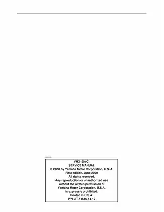 2001-2007 Yamaha VMax 1200(N)C service manual Preview image 2