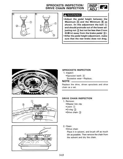 Preview: 1992–1993 Yamaha WR500 / WR500Z Service Manual OEM (P/N LIT-11626-08-44, 4AA-28199-11)