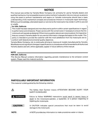 1992-2003 Yamaha XJ600, XJ600S Seca II Diversion repair manual Preview image 3