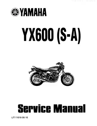 1986-1990 Yamaha YX600 (S-A) Radian service manual
