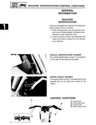 1986 Yamaha YZ250 repair manual Preview image 4