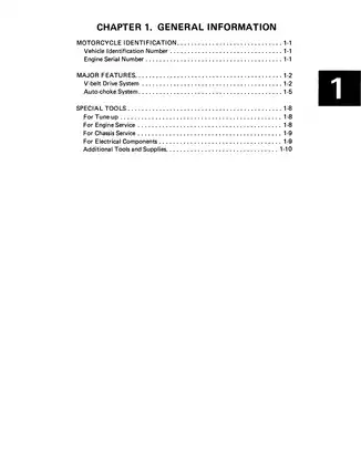 1983-1986 Yamaha CA50K, Riva 50 service manual Preview image 5