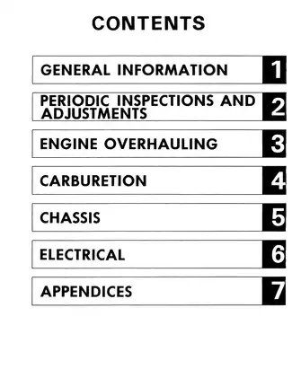 1983-1987 Yamaha CV80K, Riva 80 scooter service manual Preview image 4