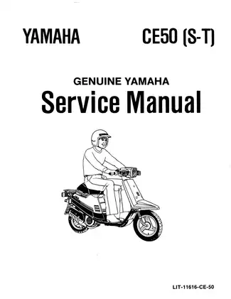 1986-1991 Yamaha Jog 50, CE50, CG50 scooter service manual Preview image 1