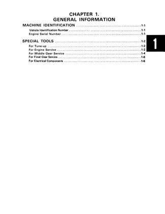 1985-1988 Yamaha YFM200 Moto 4, YFM200N, YFM200DXS, YFM200DXT, YFM200DXU service manual Preview image 5