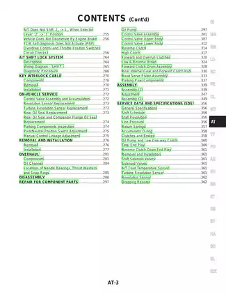 2002 Nissan Pathfinder manual Preview image 3