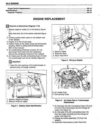 1993 Isuzu NPR GMC W4 Chevrolet Chevy 4000 4BD2-T 4BD2T diesel engine manual Preview image 3