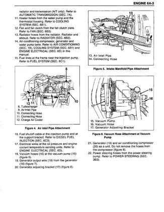 1993 Isuzu NPR GMC W4 Chevrolet Chevy 4000 4BD2-T 4BD2T diesel engine manual Preview image 4