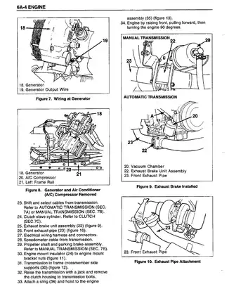 1993 Isuzu NPR GMC W4 Chevrolet Chevy 4000 4BD2-T 4BD2T diesel engine manual Preview image 5