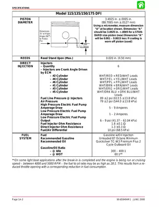 2000-2004 Mercury 150hp, 175hp Optimax DFI outboard motor service manual Preview image 2