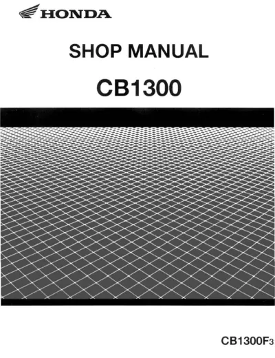 Preview: Honda CB1300F Super Four Factory Service Manual (P/N 62MEJ00)