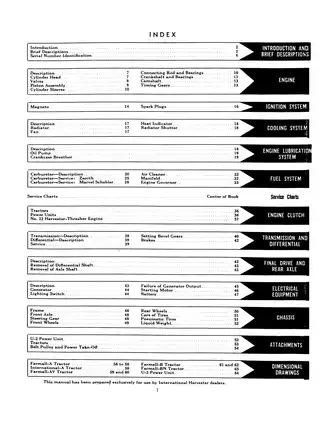 International Harvester Farmall Tractors Manual A AV B BN U-2 (Inclusive Guide) Preview image 4