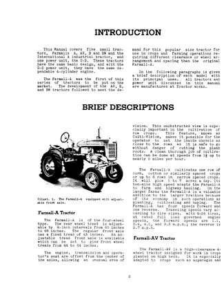 International Harvester Farmall Tractors Manual A AV B BN U-2 (Inclusive Guide) Preview image 5