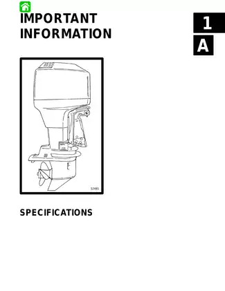 1997-2002 Mercury Mariner 90 hp, 100 hp outboard motor service manual Preview image 1