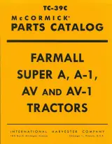 Farmall Super A, A-1, AV & AV-1 Tractors McCormick 1947–1960 Parts Catalog (P/N TC-39C) – preview page 2