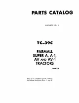 Farmall Super A, A-1, AV & AV-1 Tractors McCormick 1947–1960 Parts Catalog (P/N TC-39C) – preview page 3