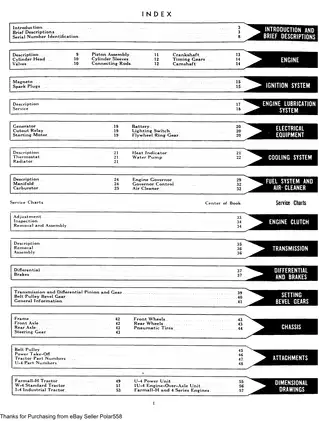 Farmall H & 4 Series Tractors Service Manual - Comprehensive Guide Preview image 4