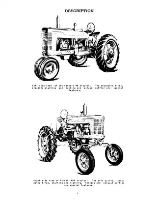 Farmall MD MDV Tractor Service Manual - Comprehensive Vehicle Care Guide Preview image 5