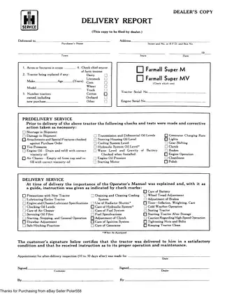 1952-1954 IH McCormick Farmall Super M, Super MV row-crop tractor operators manual Preview image 4