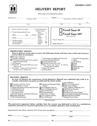 1952-1954 IH McCormick Farmall Super M, Super MV row-crop tractor operators manual Preview image 5